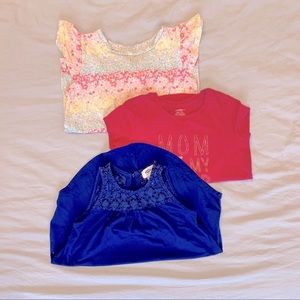 Bundle of Girls T-shirts.  Size 6/7/8.